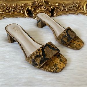 RAYE Snake Embossed Sandal